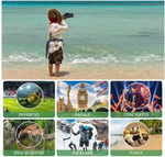 Telescopio Monocular para móvil 80x100 color Negro