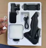 Set grabación móvil 3 en 1 (trípode + micro + luz)